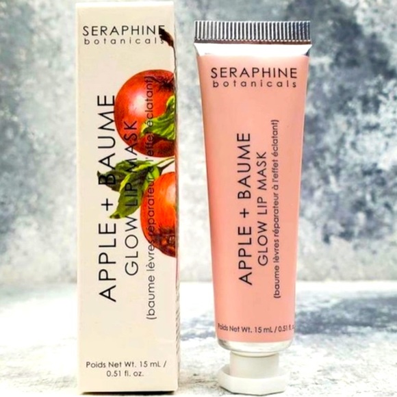 NWT🍎Seraphine Botanical GLOW LIP MASK (In the Box) APPLE & BAUMÉ. - Picture 1 of 4
